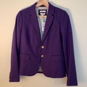 J. Crew Schoolboy Blazer in Purple Sz 0